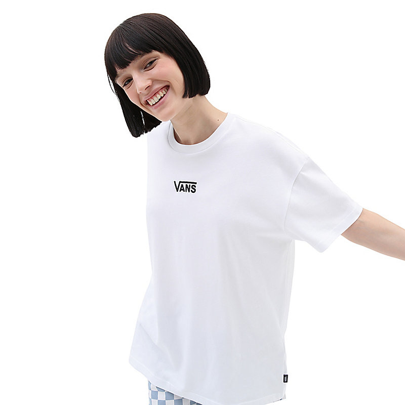 T shirt vans femme on sale blanche